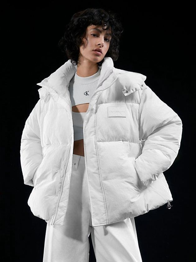 Calvin Klein USA Unisex Padded Puffer Mens Jacket White 8943602-QZ